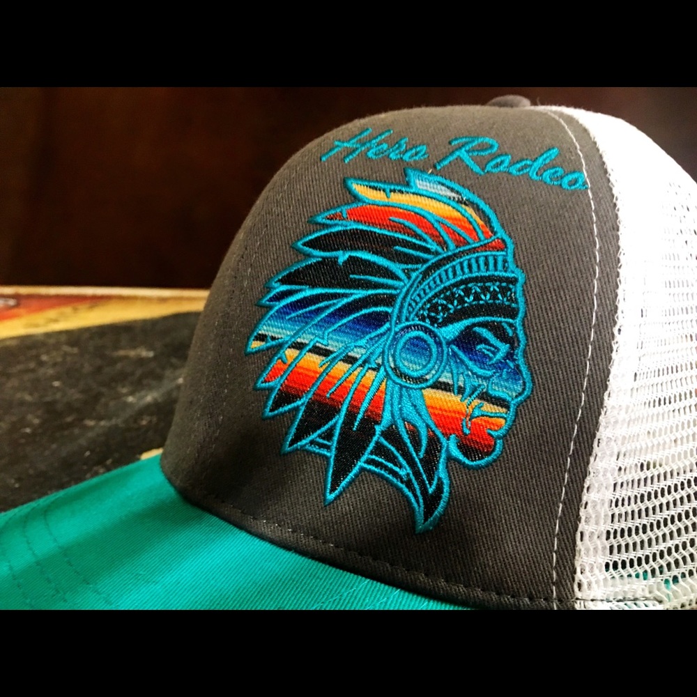 Hero Rodeo trucker cap.  Named mountain Chief!!